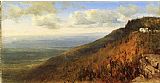 Sketch Canvas Paintings - A Sketch from North Mountain, In the Catskills